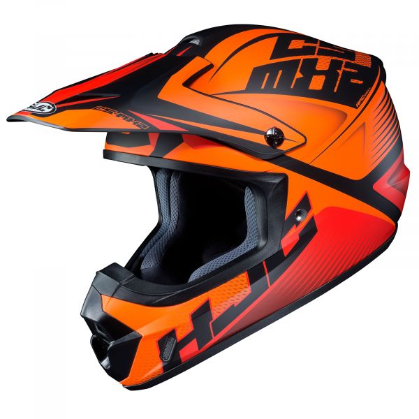 Helmets MX-Enduro HJC Moto Helmet MX CS-MX II Ellusion Orange