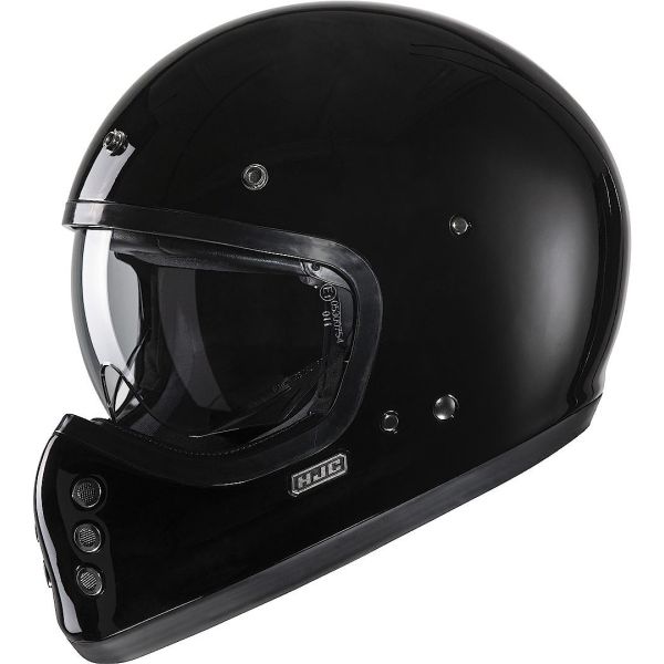 Helmets MX-Enduro HJC MX/Enduro Moto Helmet V60 Solid Black 24