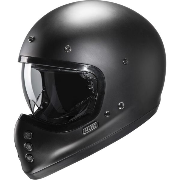 Helmets MX-Enduro HJC MX/Enduro Moto Helmet V60 Solid Black Matt 24