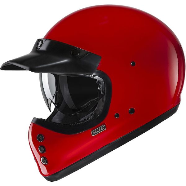 Helmets MX-Enduro HJC MX/Enduro Moto Helmet V60 Solid Deep Red 24