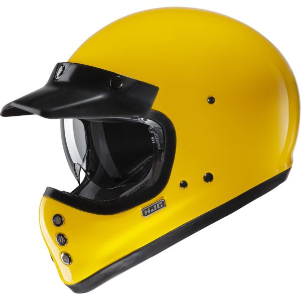 Helmets MX-Enduro HJC MX/Enduro Moto Helmet V60 Solid Deep Yellow 24