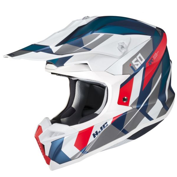  HJC Moto Helmet MX i50 Vanish White
