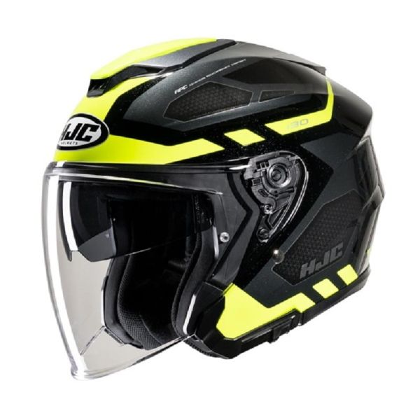 Jet helmets HJC Open-Face/Jet Moto Helmet i30 Aton Black/Yellow 24