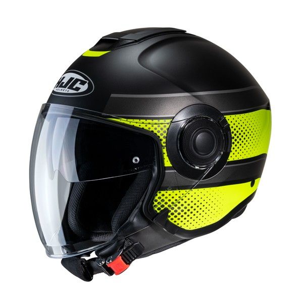 Jet helmets HJC Open-Face/Jet Moto Helmet i40 Tolan Black/Silver/Yellow 24