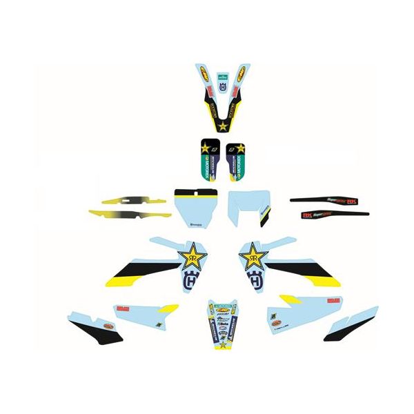KTM Husqvarna Rockstar graphics kit Husqvarna