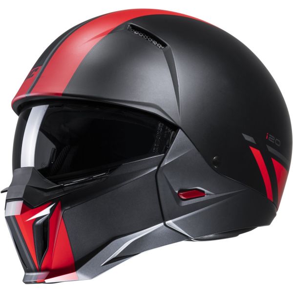 Jet helmets HJC Open-Face/Jet Moto Helmet i20 Batol Black/Red 24