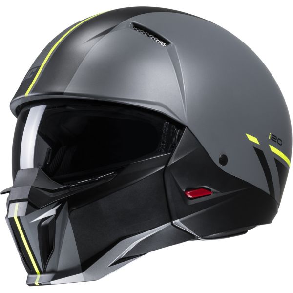 Casti Moto Jet (Open Face) HJC Casca Moto Open-Face/Jet i20 Batol Grey/Black/Yellow 24