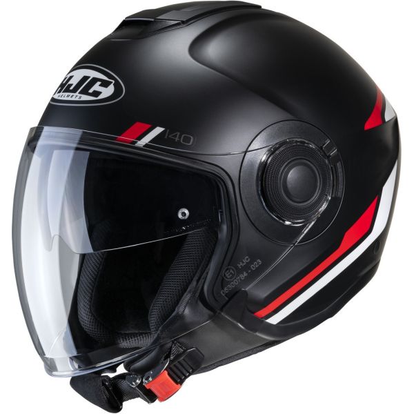 Jet helmets HJC Open-Face/Jet Moto Helmet i40 Paddy Black/Red/White 24