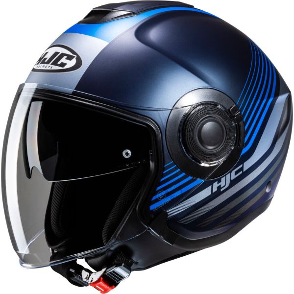 Jet helmets HJC Open-Face/Jet Moto Helmet i40 Dova Metal Blue/Silver/Blue 24