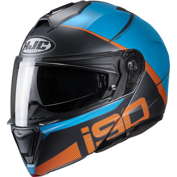 Casti Moto Integrale HJC Casca Moto Full-Face i90 May Blue/Black/Orange 24