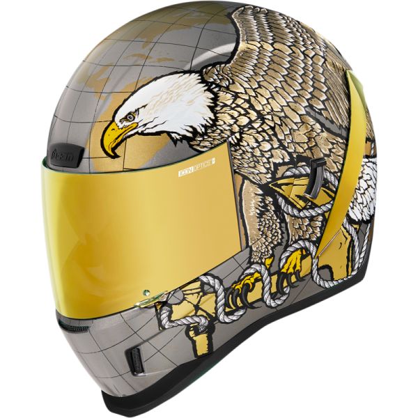 Full face helmets Icon Full-Face Helmet Airform Semper Fi-Gold