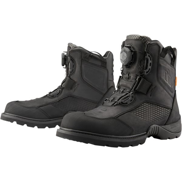 Adventure/Touring Boots Icon Moto Boots Stormhawk Black