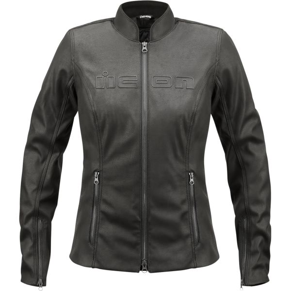 Leather Womens Jackets Icon Women Leather Moto Jacket Tuscadero2 Ce Black