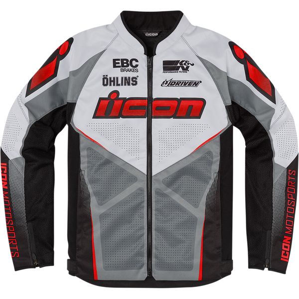  Icon Geaca Moto Textila Hooligan U-Bolt Red