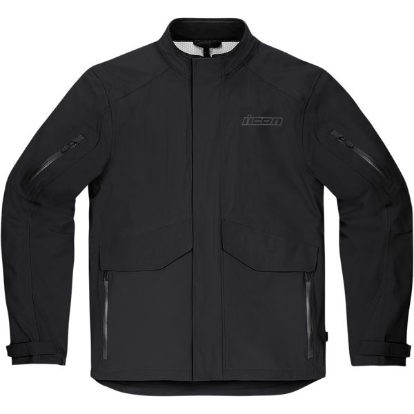 Textile jackets Icon Waterproof Moto Textile Stormahawk Jacket Black