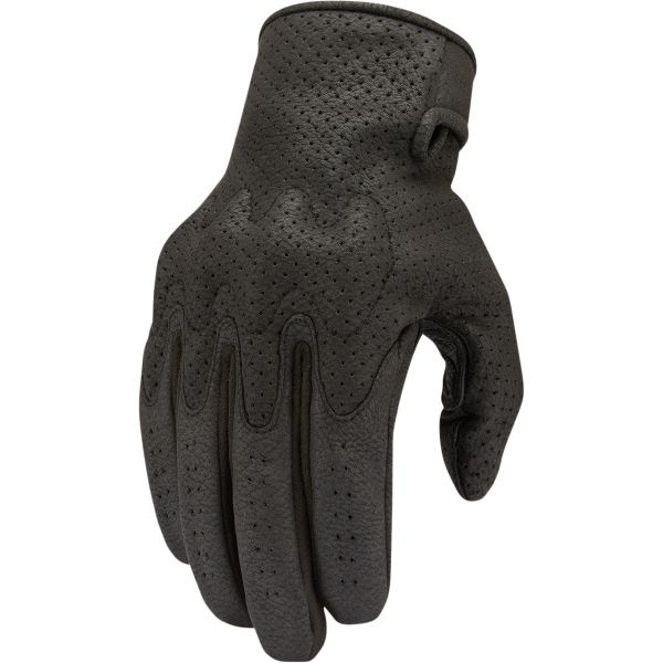  Icon Manusi Moto Piele Airform Ce Gloves Black
