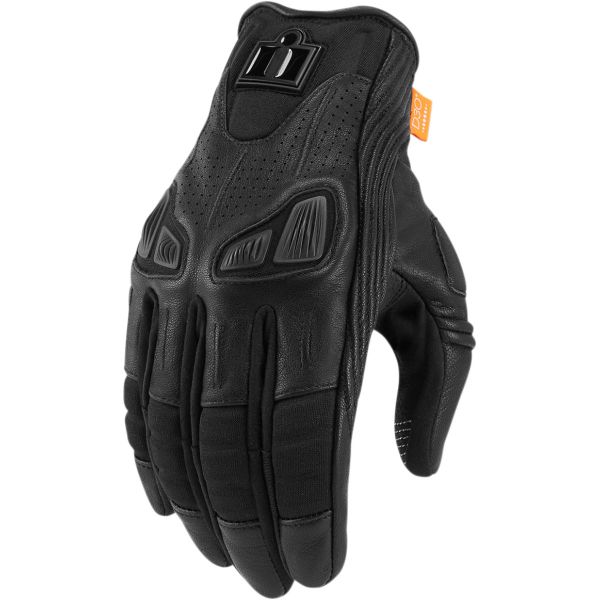  Icon Moto Leather Gloves Lady Automag 2 Black