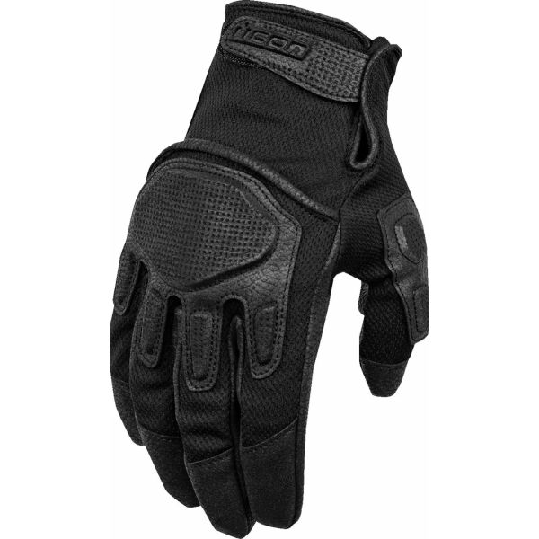 Manusi Moto Sport si Piele Icon Manusi Moto Textil/Piele Punchup CE Black 25
