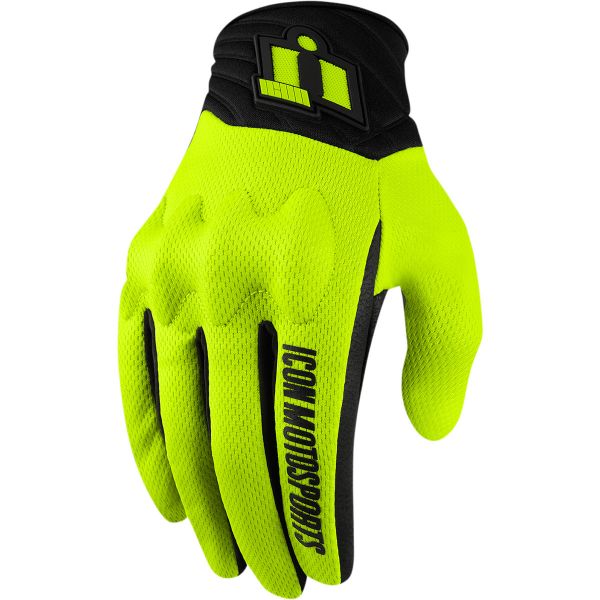  Icon Moto Textile Gloves Anthem 2 Hi-Vis