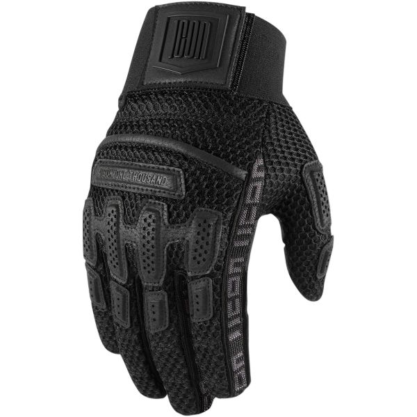 Gloves Racing Icon Brigand Moto Textile Gloves Black
