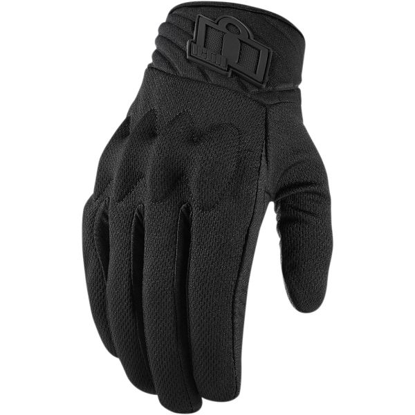 Gloves Womens Icon Moto Textile Gloves Lady Anthem 2 Ce Black Stealth