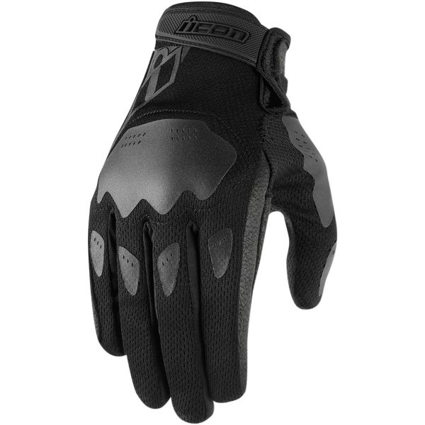 Gloves Womens Icon Moto Textile Gloves Lady Hooligan Black