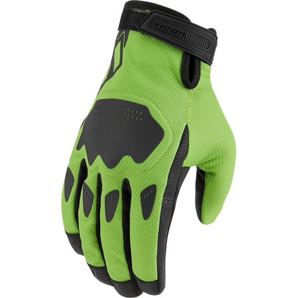 Gloves Racing Icon Hooligan Moto Textile Gloves Green