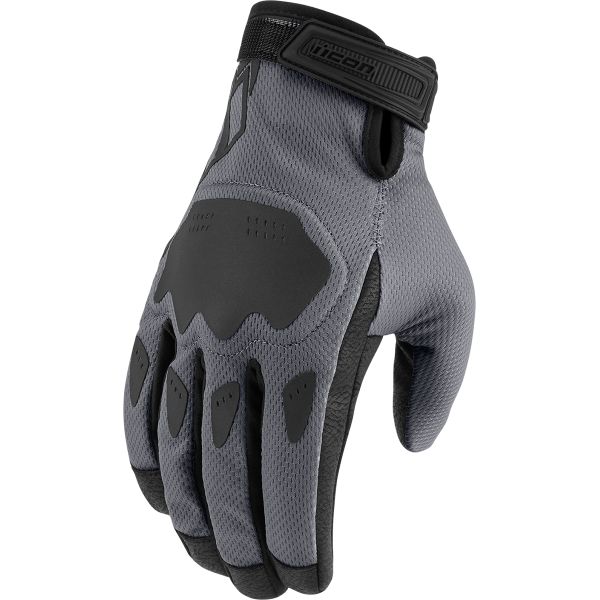 Gloves Racing Icon Hooligan Moto Textile Gloves Grey