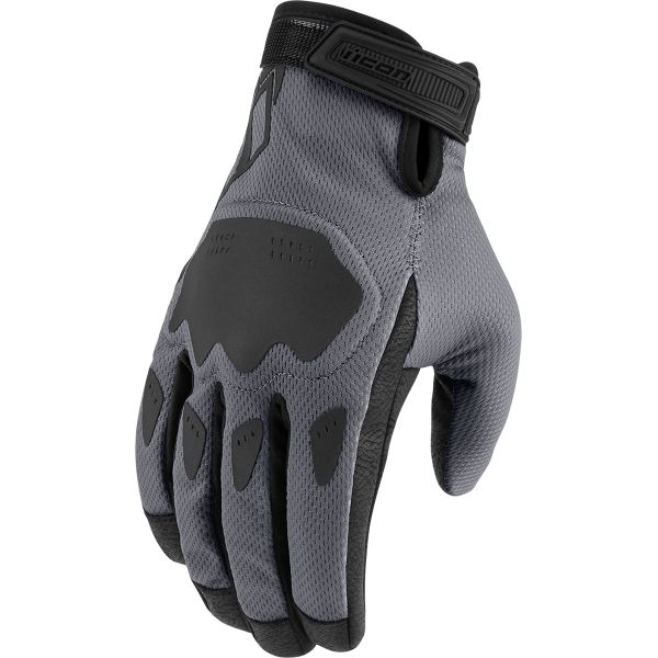 Manusi Moto Sport si Piele Icon Manusi Moto Textile Hooligan Grey