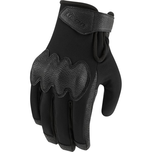  Icon Glove Pdx3 Textile/Leather Ce Black