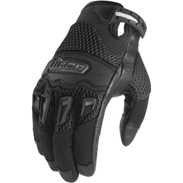 Gloves Racing Icon Moto Textile/Leather Gloves Twenty Niner Ce Black