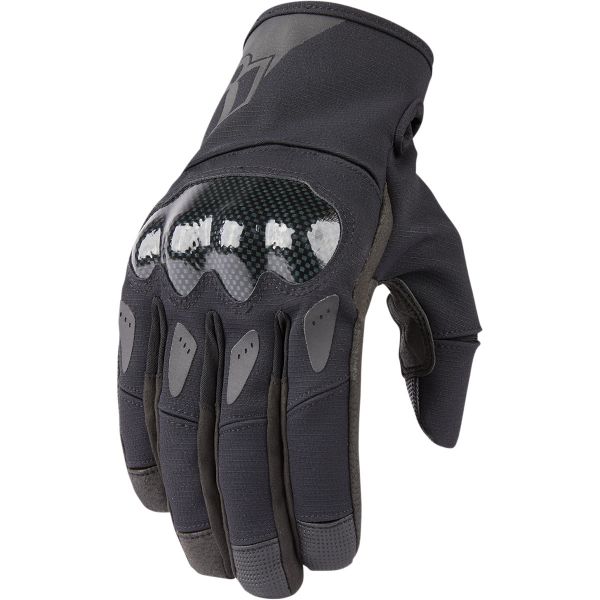 Gloves Racing Icon Moto Textile Gloves Stormhawk Ce Black