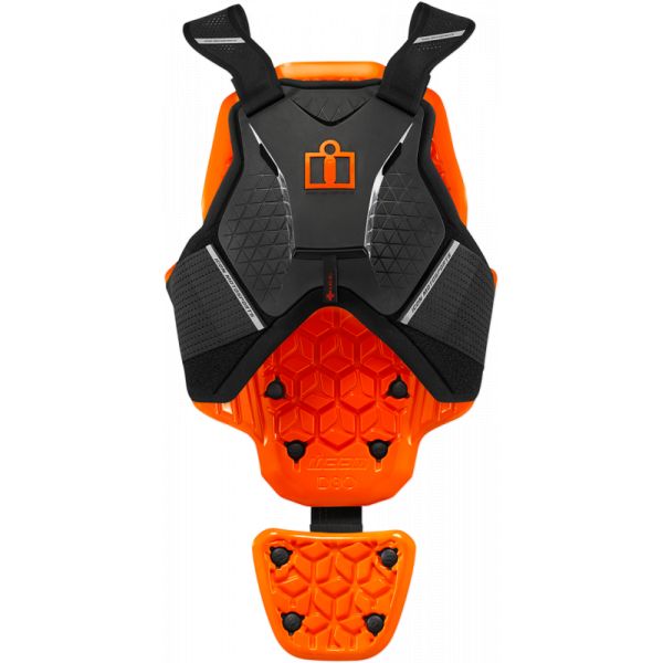  Icon Vesta Moto Protectie D3O Black/Orange