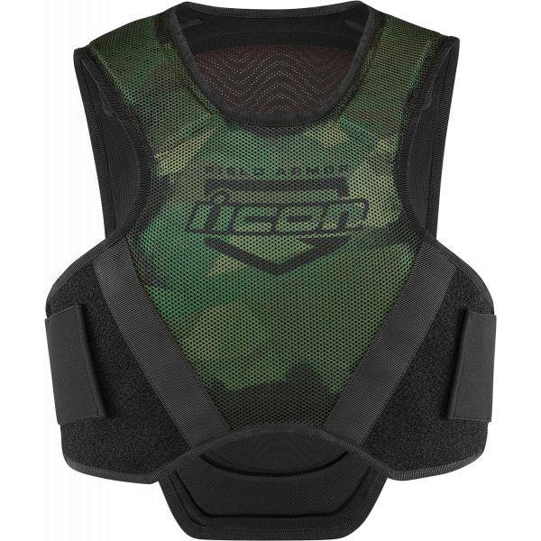 Chest Protectors Icon Chest Vest Protector Field Armour Softcore Green Camo 23