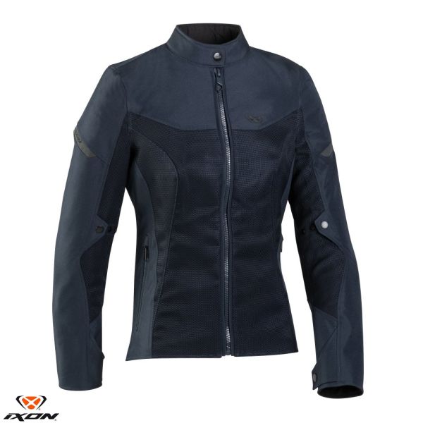 Textile Womens Jackets Ixon Lady Moto Textile/Jacket Fresh LS Black/Navy 24