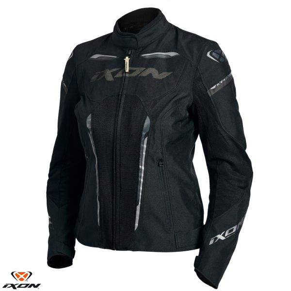 Textile Womens Jackets Ixon Lady Moto Textile/Jacket Striker Air WP LS Black 24