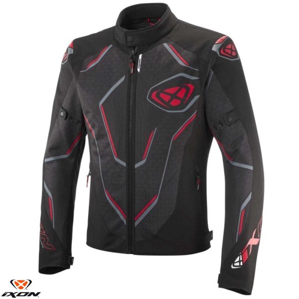 Textile jackets Ixon Textile Moto Jacket Demoniak MS Black/Red 24