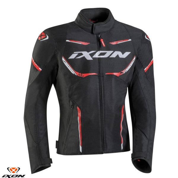 Textile jackets Ixon Textile Moto Jacket Striker Air WP MS Black/Red/White 24