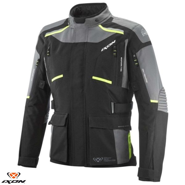Textile jackets Ixon Textile Moto Jacket Touring Midgard MS Gray/Black/Yellow 24