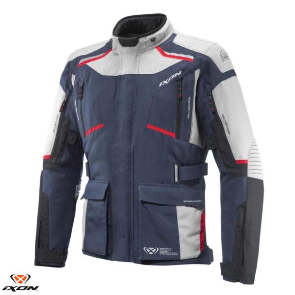 Textile jackets Ixon Textile Moto Jacket Touring Midgard MS Gray/Navy/Black 24