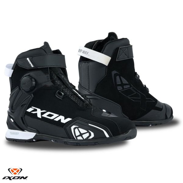 Short boots Ixon Moto Boots Bull 2 WP MS Black/White 24