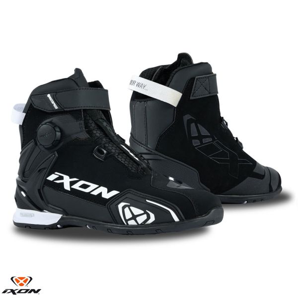  Ixon Lady Moto Boots Bull 2 WP LS Black/White 24