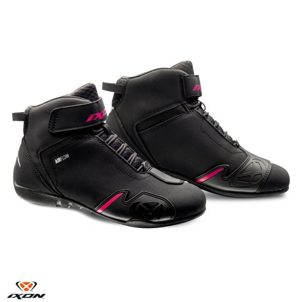  Ixon Lady Moto Boots Gambler LS Black/Fuchsia 24