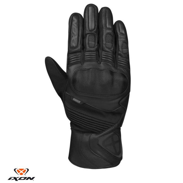 Gloves Racing Ixon Leather Moto Gloves Pro Hawker WP MS Black 24