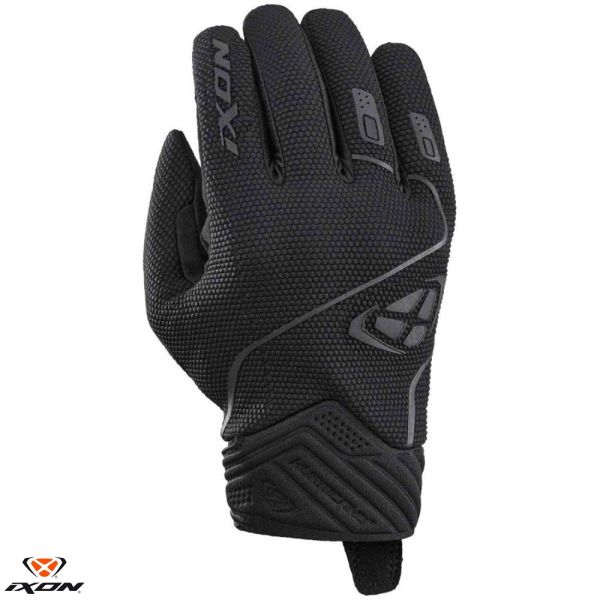 Gloves Racing Ixon Textile Moto Gloves Hurricane 2 MS Black 24