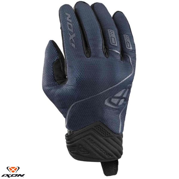 Gloves Racing Ixon Textile Moto Gloves Hurricane 2 MS Navy 24
