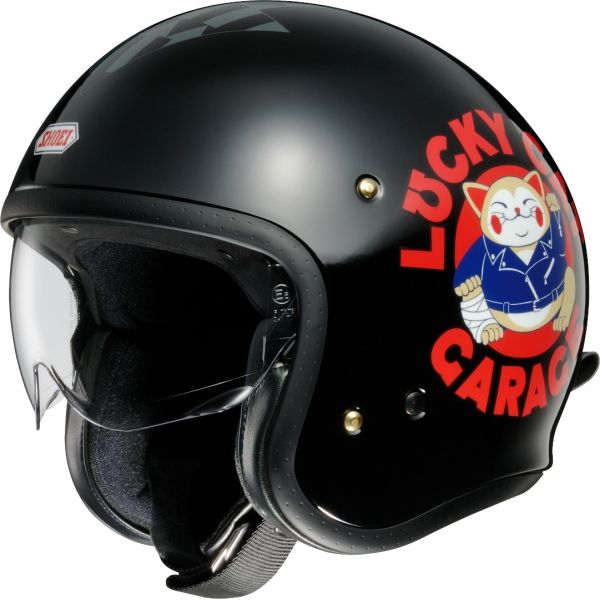 Jet helmets SHOEI Jet/Open Face Moto Helmet J.Lucky Cat Garage TC-5 2022