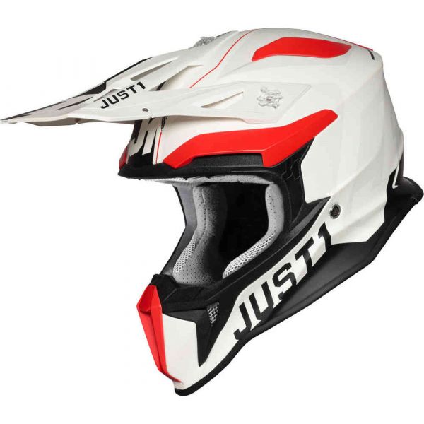  Just1 Helmet J18 Virtual Fluo Red/White