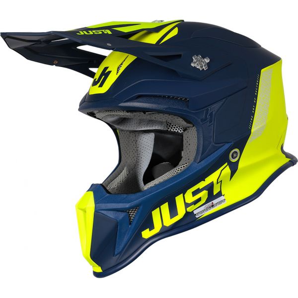 Helmets MX-Enduro Just1 Helmet J18 MIPS Pulsar Yellow Fluo/Blue