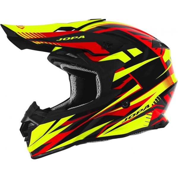 Helmets MX-Enduro Jopa Hunter Legacy Flo Yellow-Red Helmet